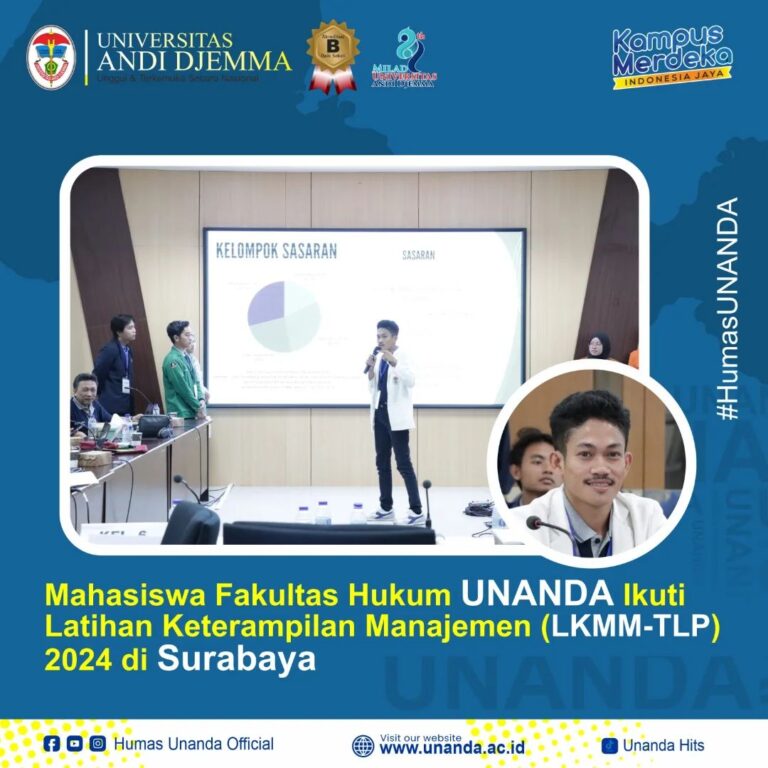 Mahasiswa UNANDA Ikuti Program LKMM-TL Tahun 2024 di Surabaya