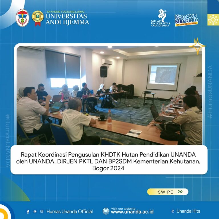 Pemanfaatan Hutan untuk Pendidikan: UNANDA Usulkan KHDTK di Palopo