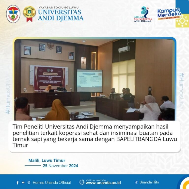 Kolaborasi UNANDA dan BAPELITBANGDA Lutim dalam Penelitian Koperasi dan Inovasi Peternakan