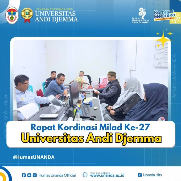 UNANDA Matangkan Persiapan Dies Natalis ke-27 Melalui Rapat Koordinasi