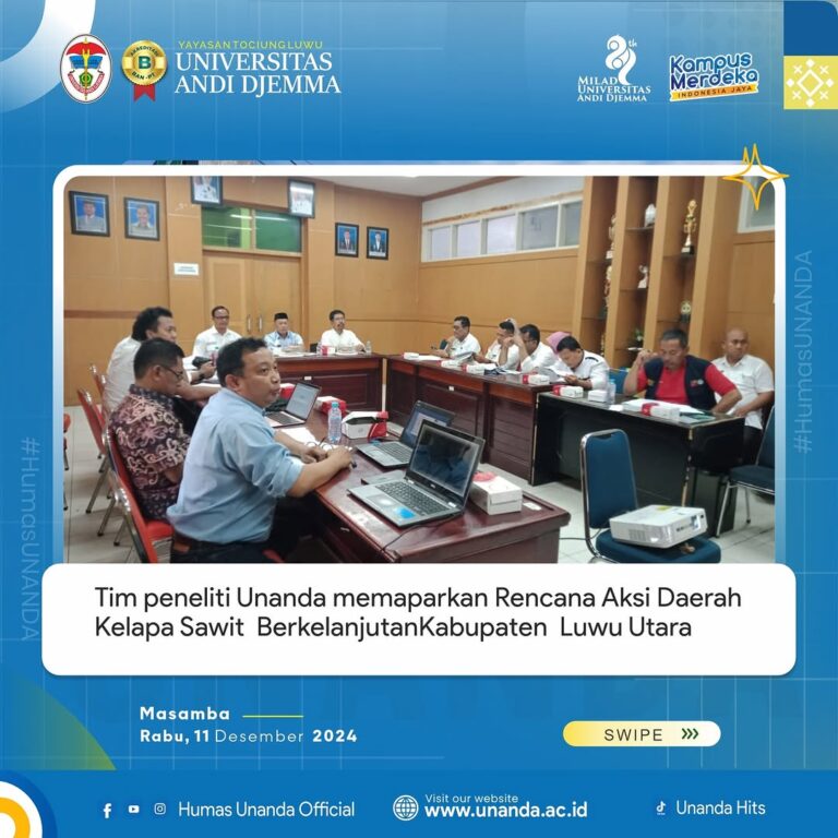 UNANDA Dukung Program Sawit Berkelanjutan di Luwu Utara
