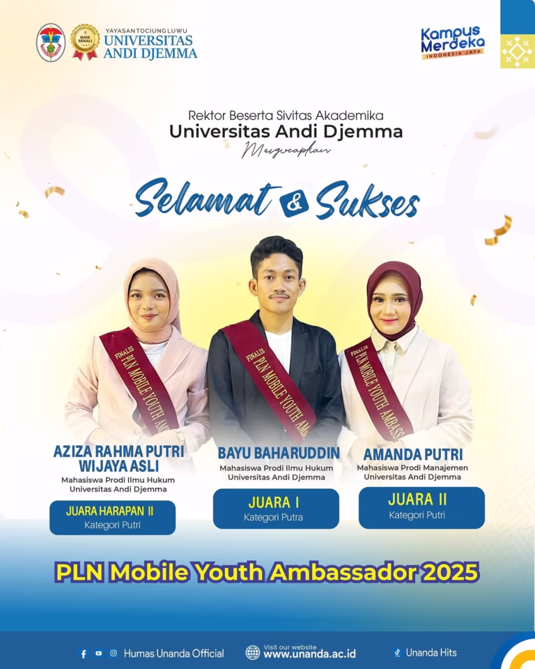UNANDA Raih Prestasi PLN Mobile Youth Ambassador 2025