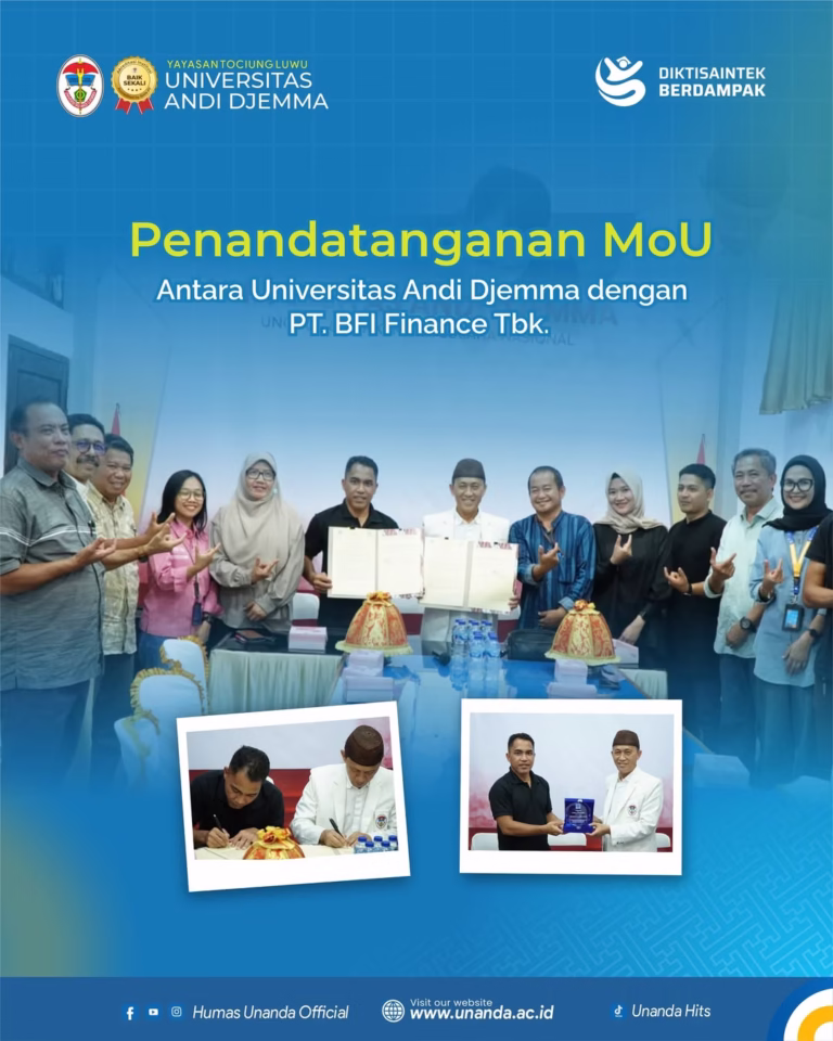 UNANDA – PT BFI FINANCE TEKEN MoU PEMANFAATAN SDM
