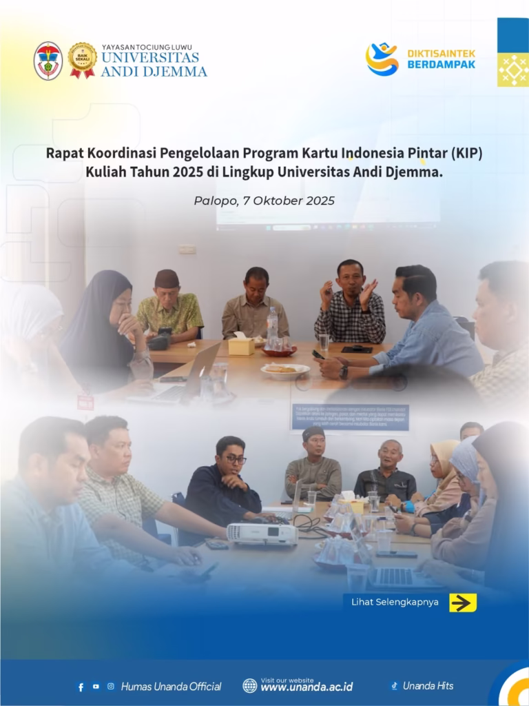 UNANDA Gelar Rapat Koordinasi Pengelolaan KIP Kuliah 2025