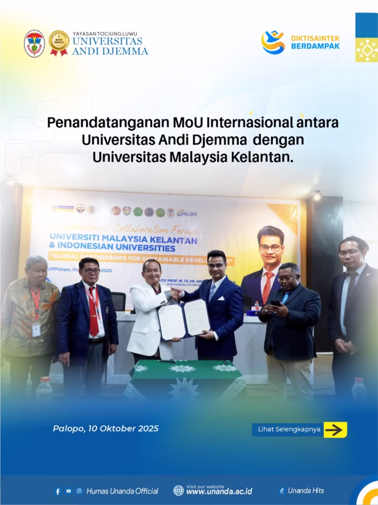 UNANDA dan UMK Teken MoU, Perkuat Kerja Sama Internasional