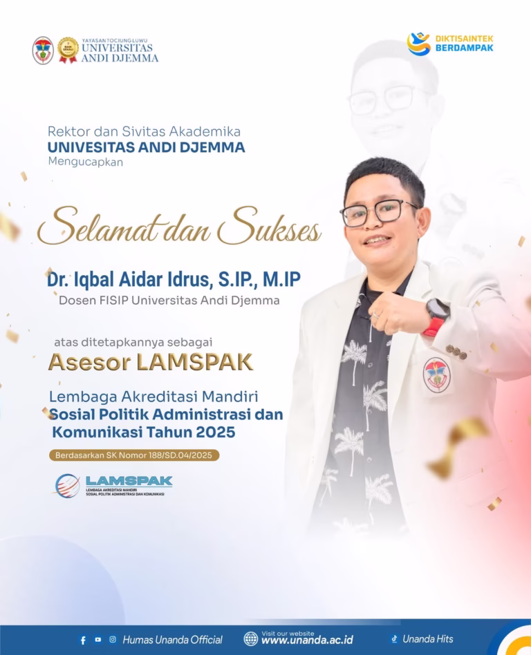 DOSEN FISIP UNANDA DIANGKAT SEBAGAI ASESOR LAMSPAK 2025