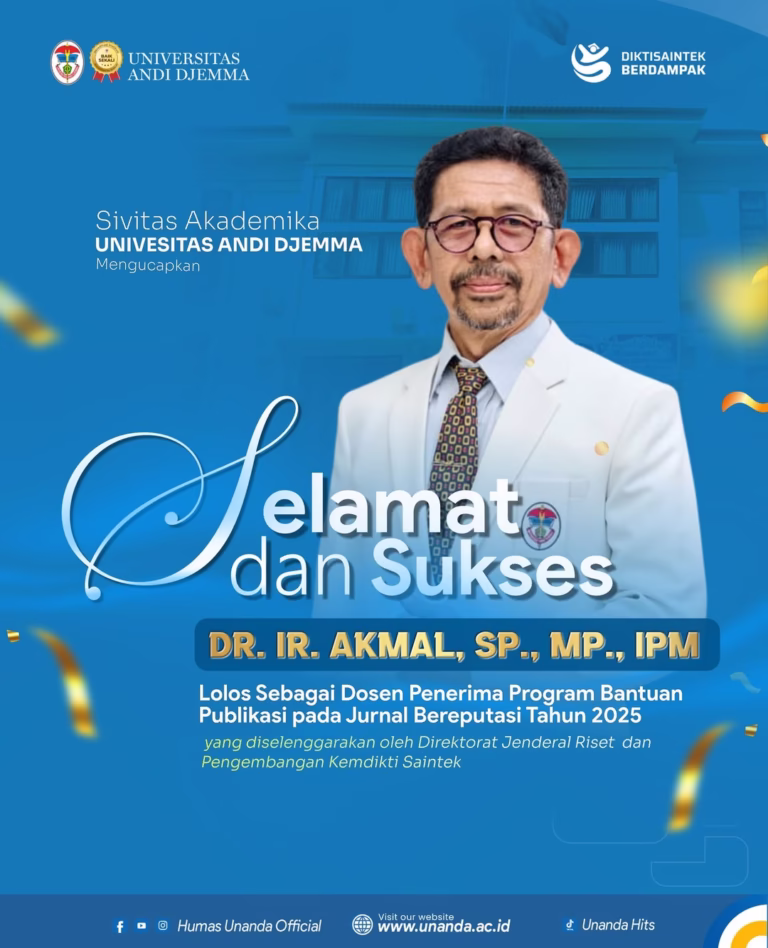 Dosen Unanda Terpilih Program Publikasi Jurnal Bereputasi 2025