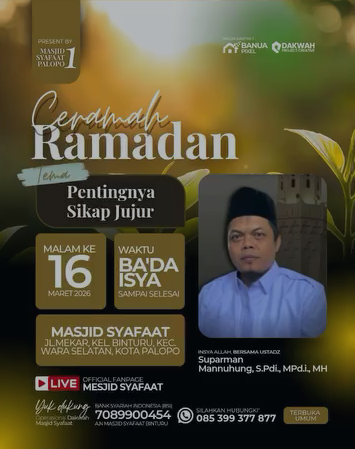 Tim Safari UNANDA Angkat Tema Kejujuran di Masjid Syafaat
