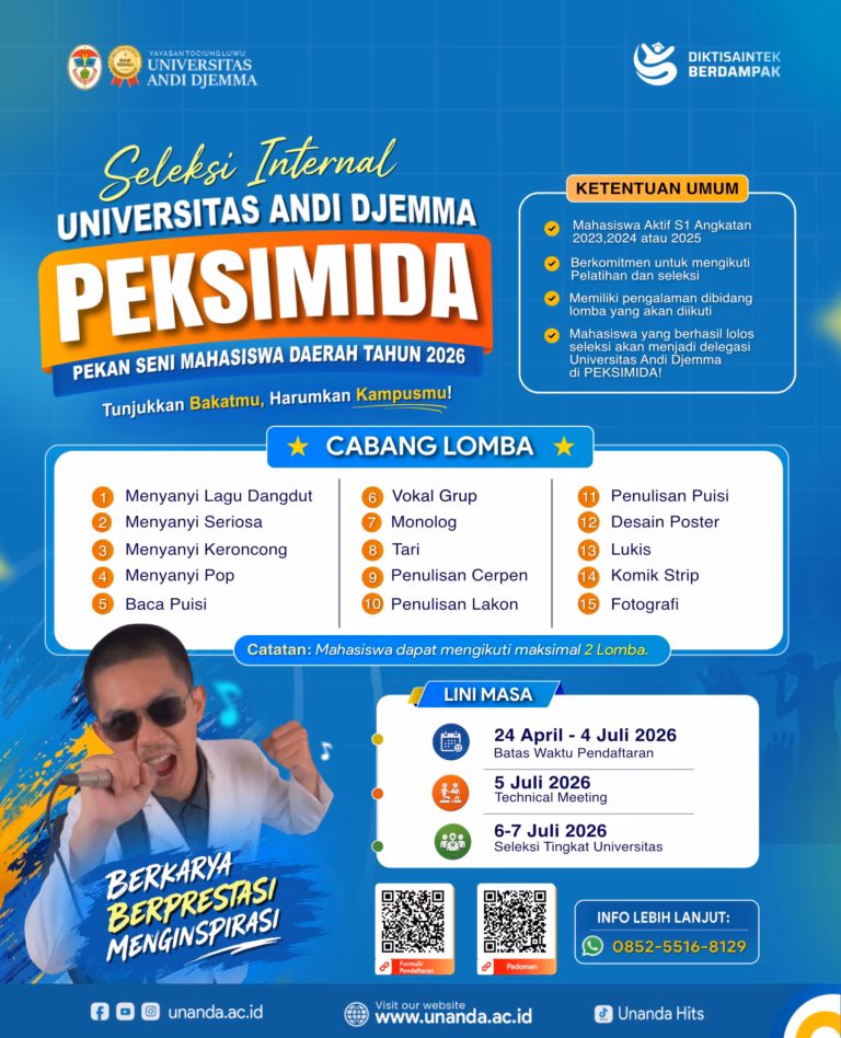 Unanda Gelar Seleksi Internal PEKSIMIDA 2026, Siapkan Mahasiswa Terbaik Menuju PEKSIMINAS di Universitas Jember