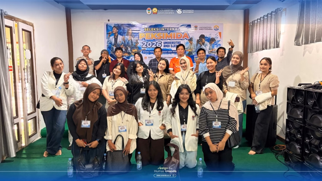 Mahasiswa UNANDA mengikuti lomba desain poster pada Seleksi Internal PEKSIMIDA 2026