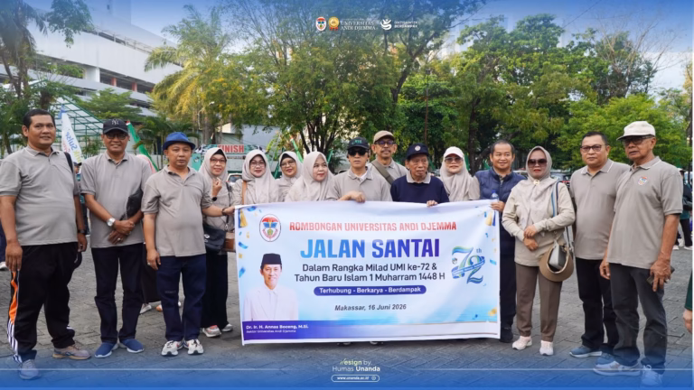 Perkuat Sinergitas, Rombongan Universitas Andi Djemma Meriahkan Jalan Sehat Milad ke-72 UMI dan Sambut Tahun Baru Islam 1 Muharram 1448 H