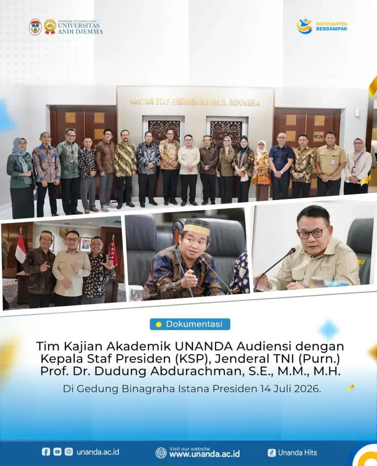 Tim Kajian Akademik UNANDA Paparkan Kesiapan Provinsi Luwu Raya di Istana, Temui KSP Jenderal TNI (Purn.) Dudung Abdurachman